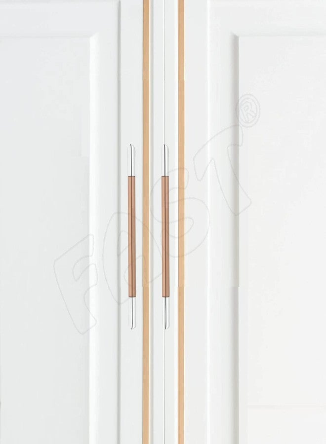 فاست مقابض سحب خزائن المطبخ المعيارية وأبواب الخزائن من FAST CP03RB، لون بني وردي مضمون ولمسة نهائية مطلية بالكروم (96 مم، قطعتان) - Image 4